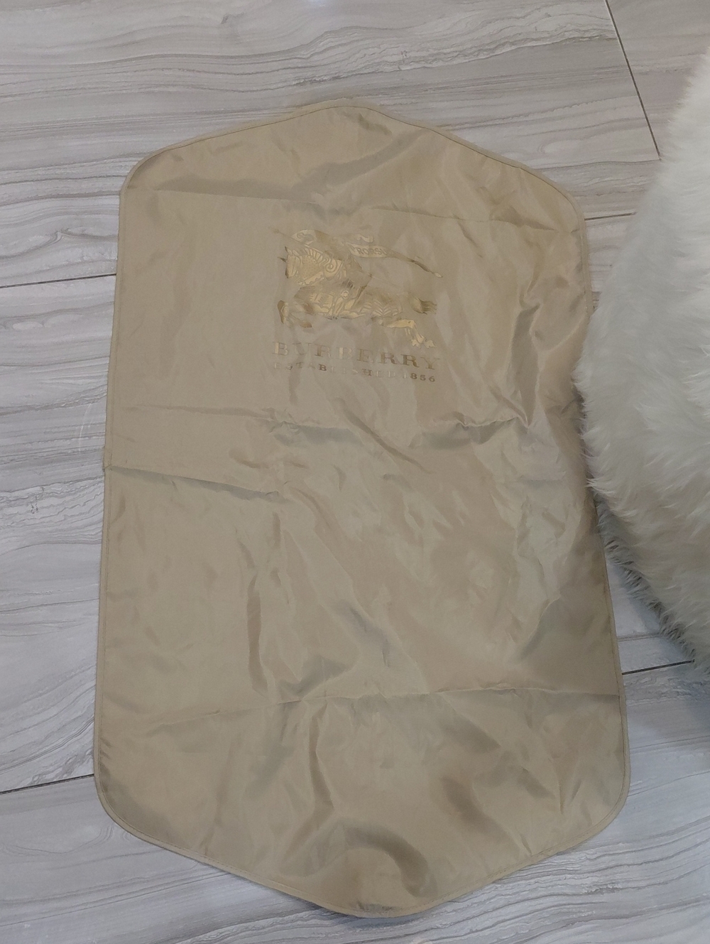 Burberry Cream Garment Cover - Luxury Protective Slip